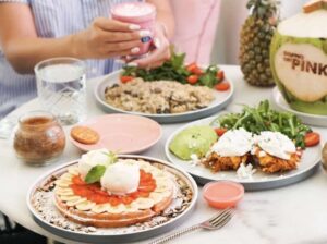 Doppio Pink Cafe in Seminyak Breakfast Restaurants in Bali