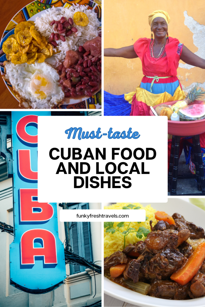 Cuban food and local dishes Greetings
