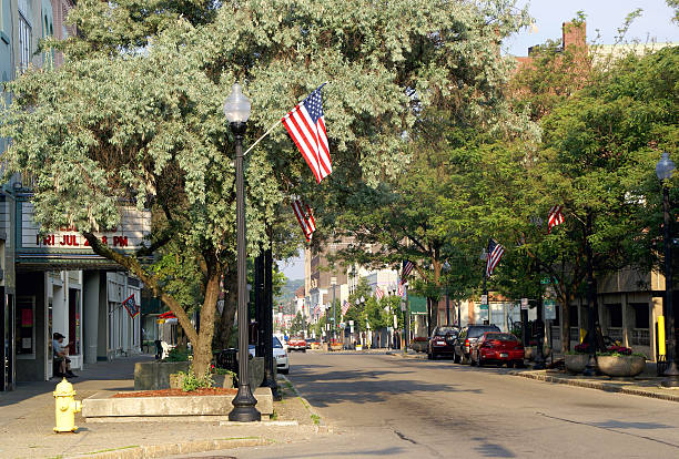 Anytown USA (Jamestown, NY) dressed in its patriotic best