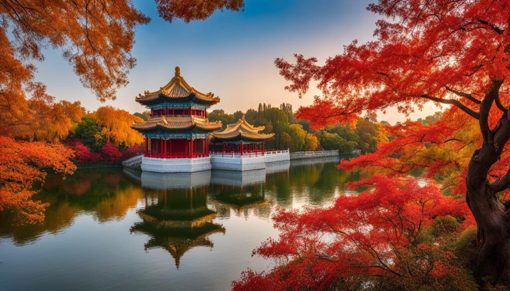 Hidden parks and green spaces like Beihai Park or Jingshan Park