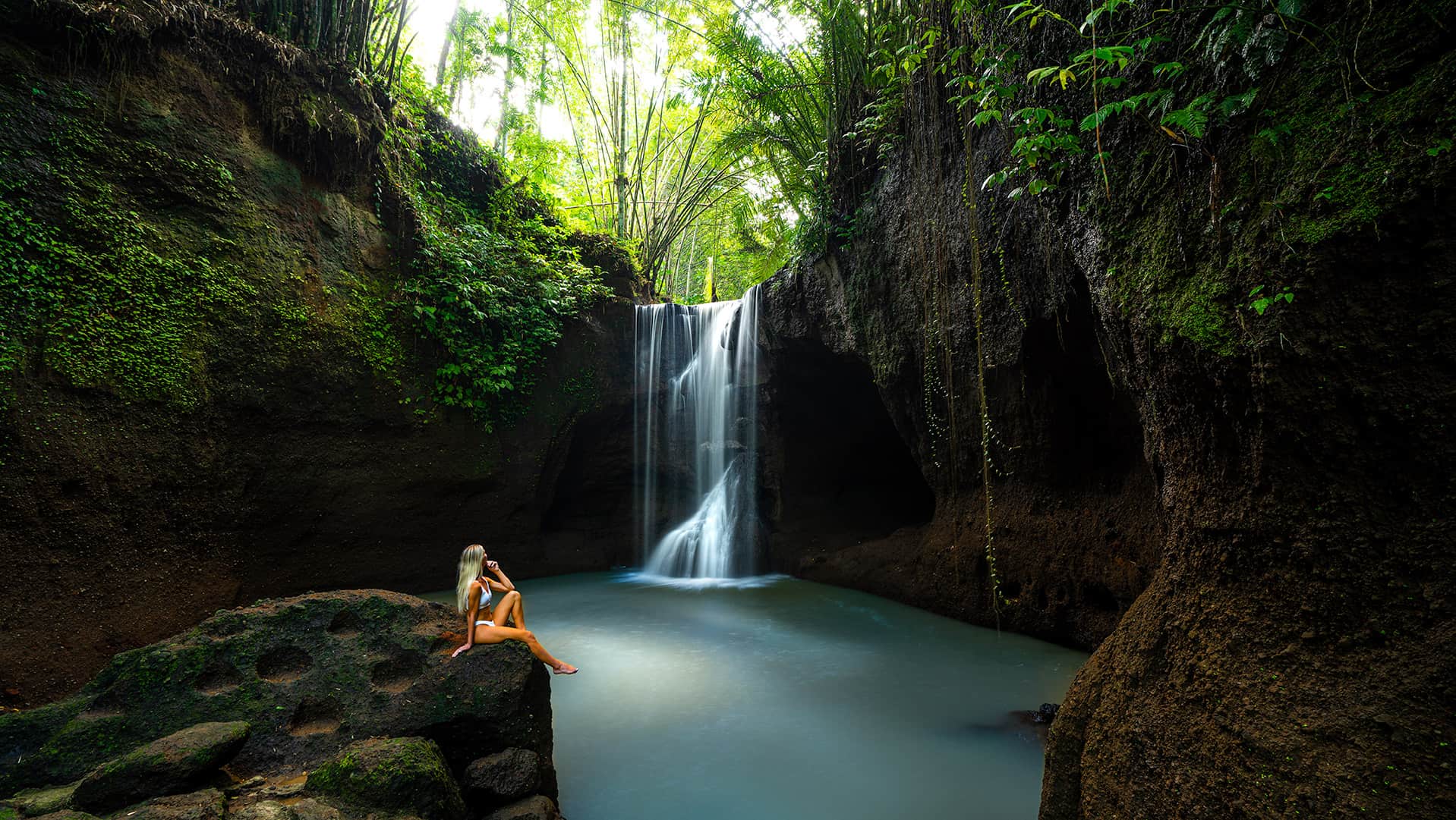 suwat waterfall slider Bali waterfalls