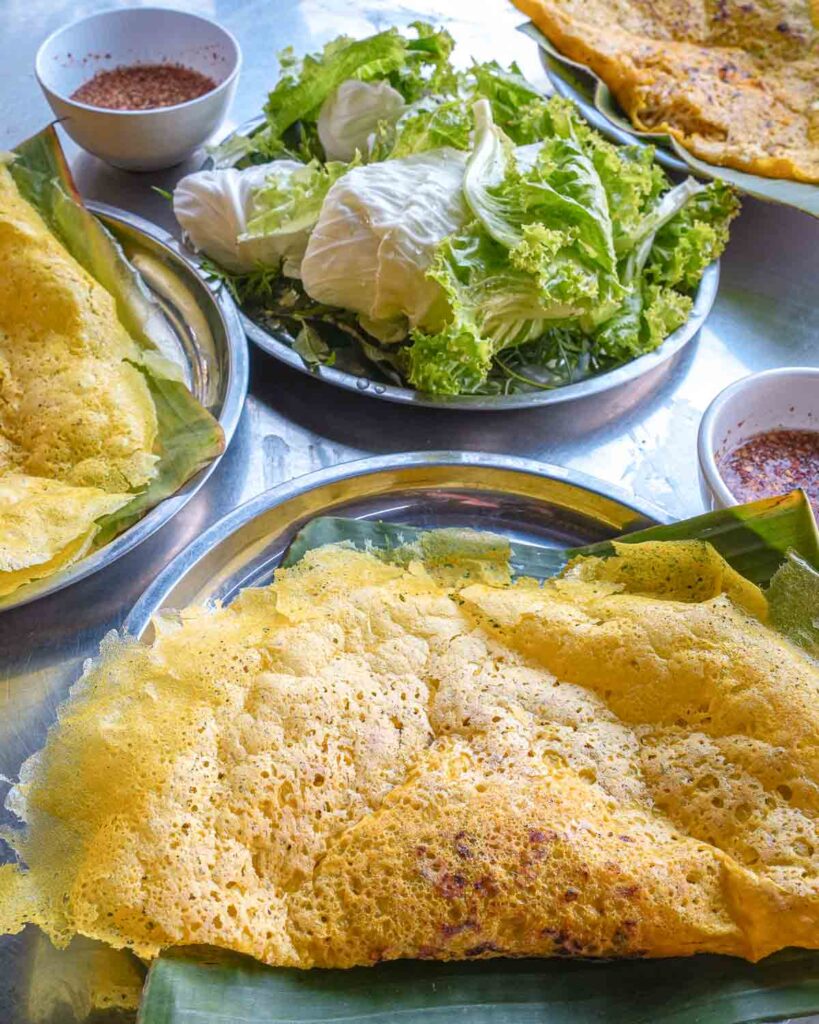 Cambodia Vegan Tour 7 day Trip Turmeric Pancake