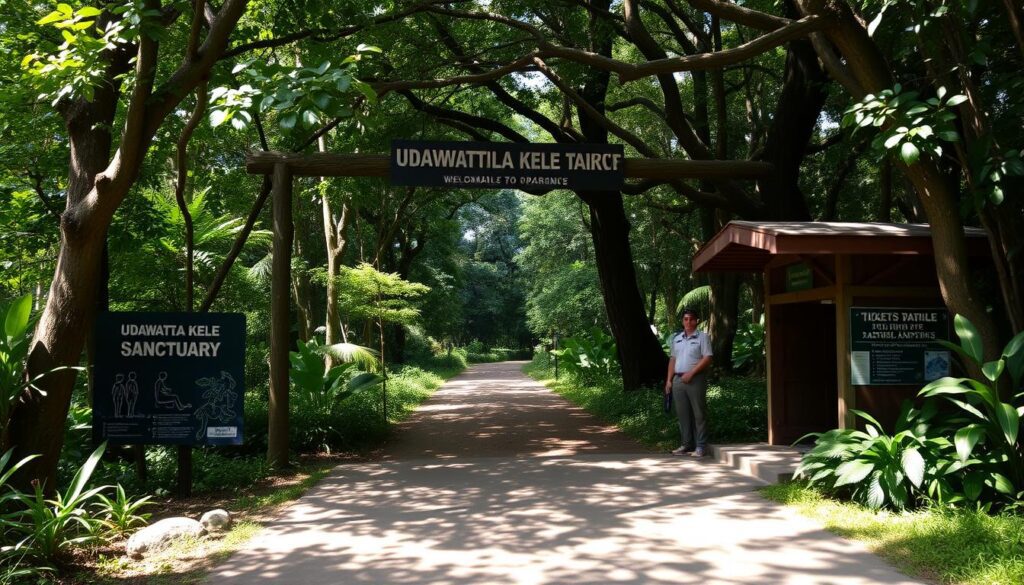 How much does it cost to visit the Udawatta Kele Sanctuary