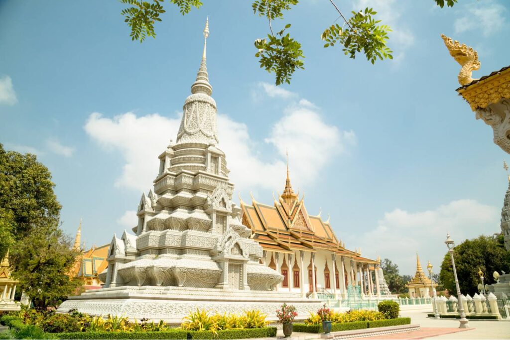 silver pagoda in phnom penhcambodia