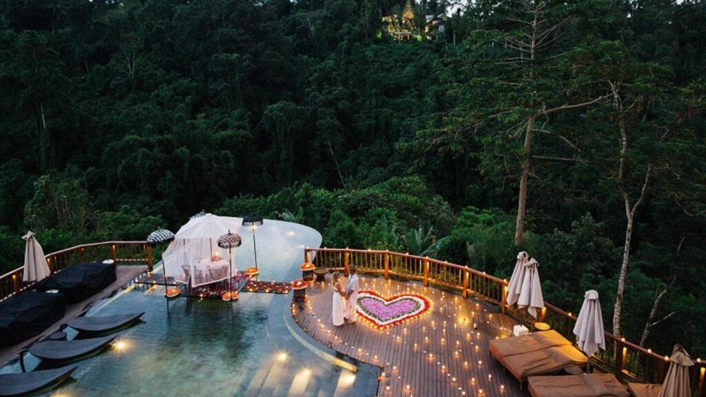 hanging gardens of bali Romantic things to do in Bali