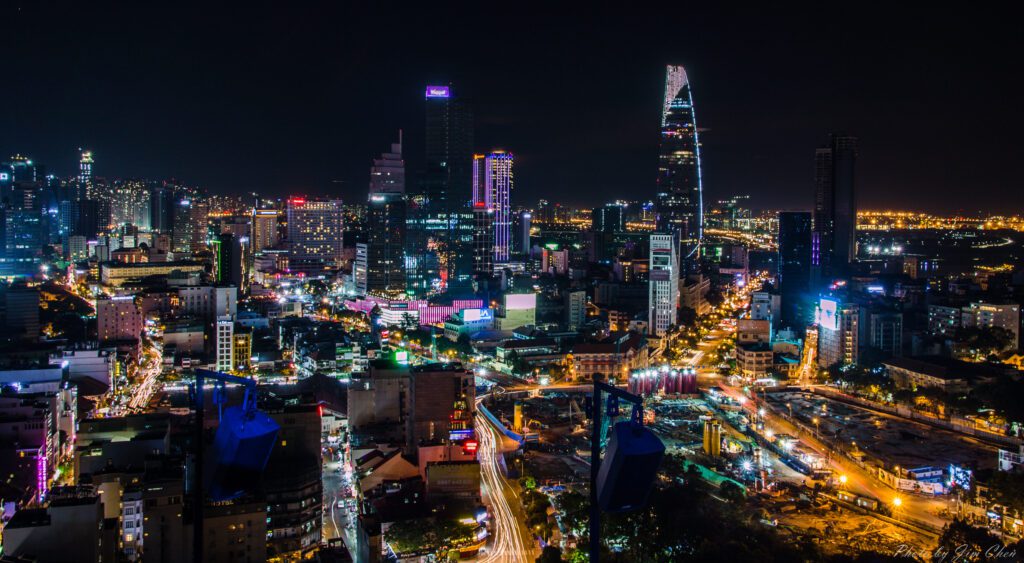 Ho Chi Minh City Skyline night