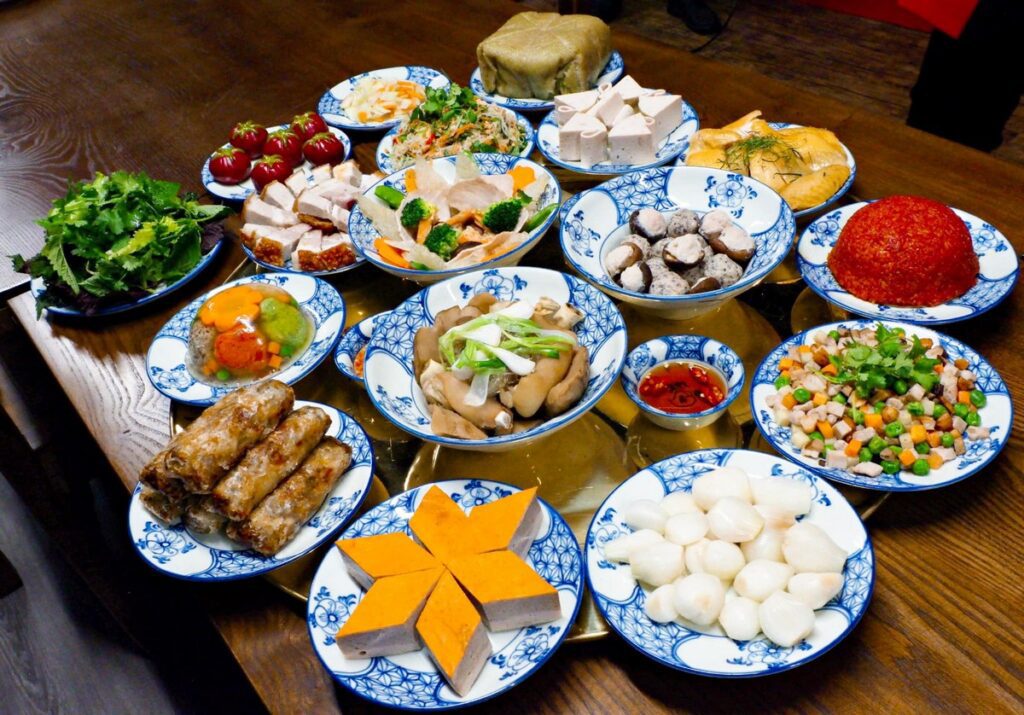 Traditional Vietnamese food achieves a perfect balance between flavors and appearances